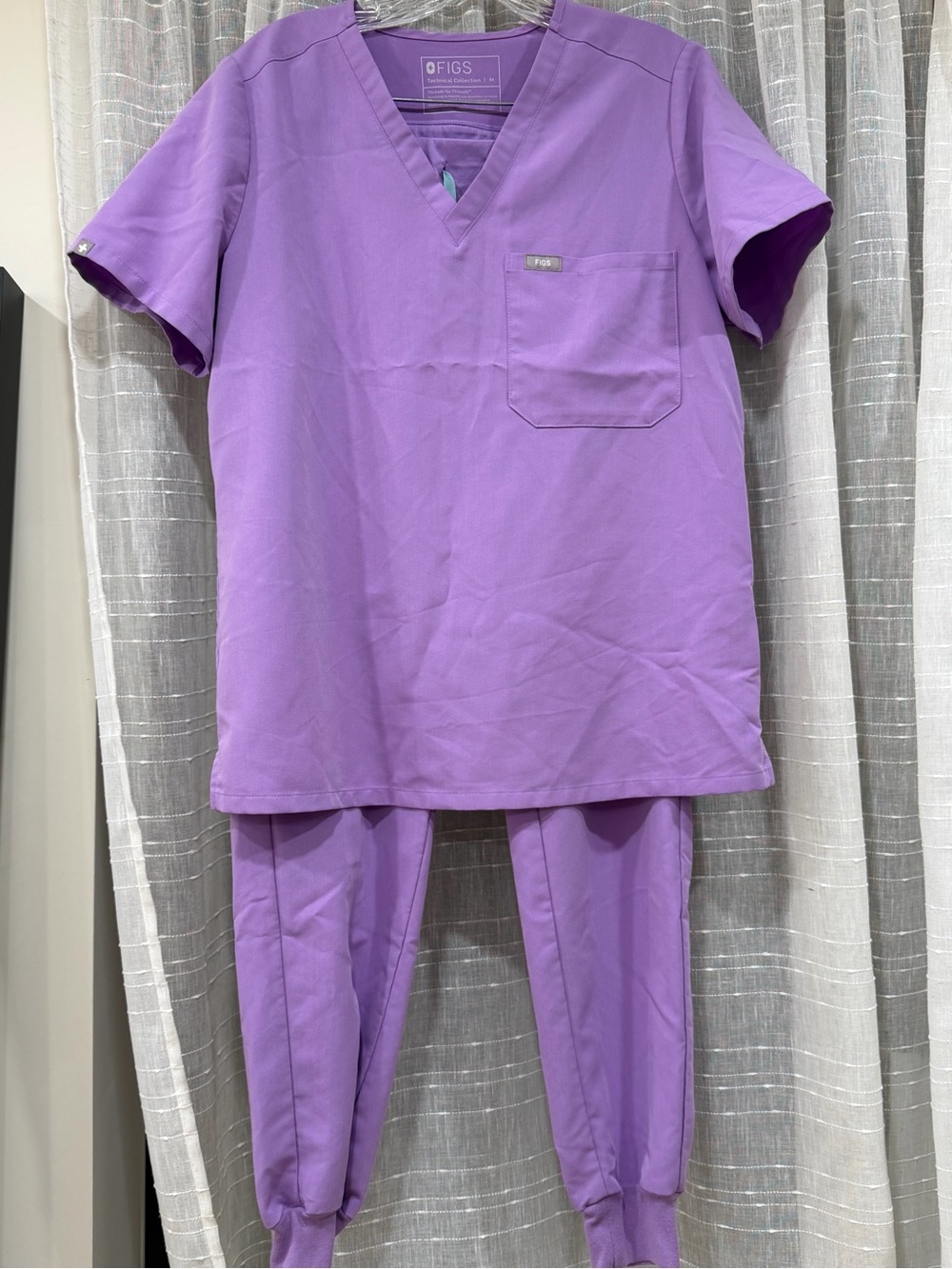 Figs Purple Lavender Two-Piece Scrub Set